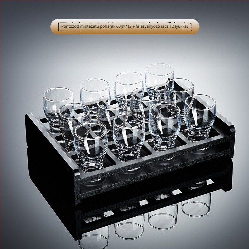 Szeszes italok pohár készlet – 6–10 darab, közönséges üveg, kapacitás 1–100 ml, készlet, logó nyomtatás elérhető