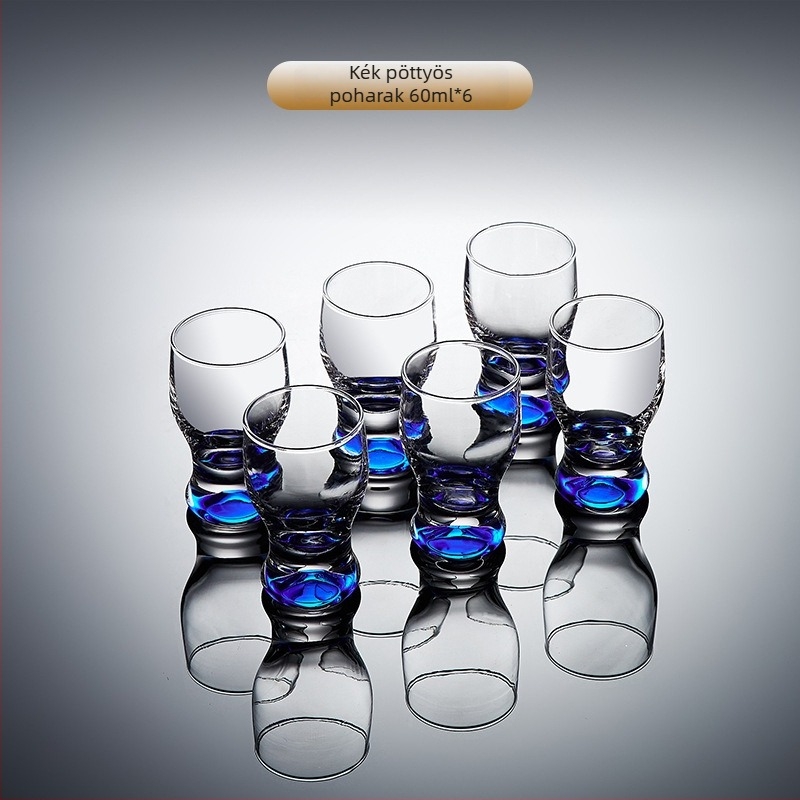 Szeszes italok pohár készlet – 6–10 darab, közönséges üveg, kapacitás 1–100 ml, készlet, logó nyomtatás elérhető