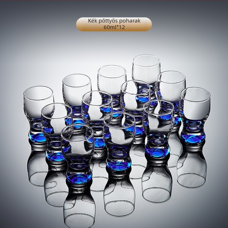 Szeszes italok pohár készlet – 6–10 darab, közönséges üveg, kapacitás 1–100 ml, készlet, logó nyomtatás elérhető