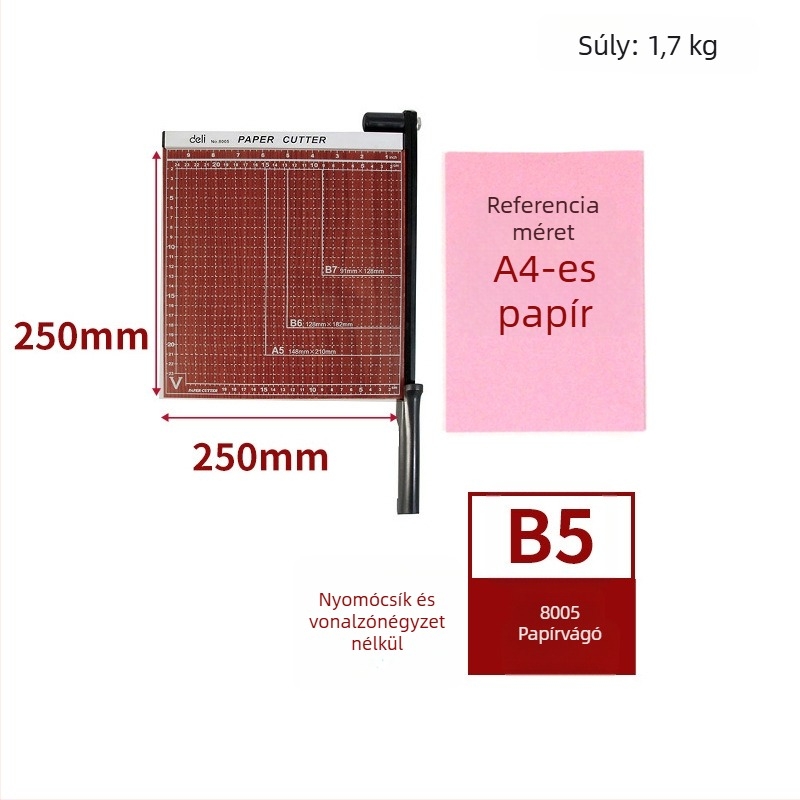 Deli 8014 fém irodai papírvágó