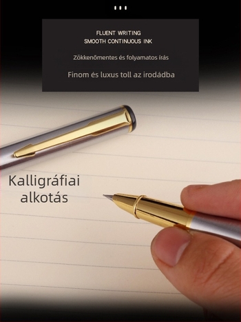 Kaligráfia toll ívelt heggyel gyakorláshoz, 801-es modell, logó nélkül, ideális céges ajándékokhoz