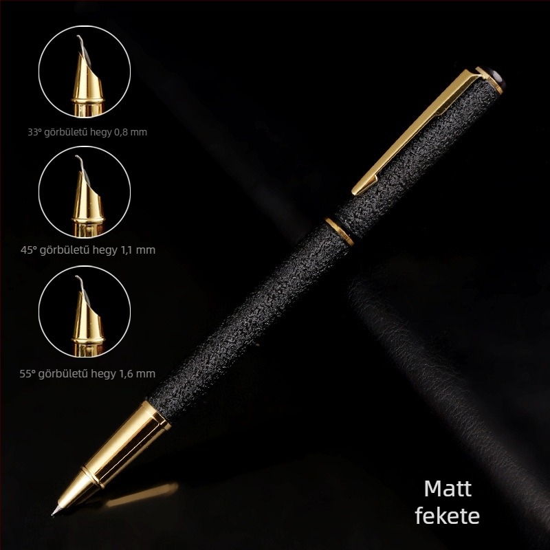 Kaligráfia toll ívelt heggyel gyakorláshoz, 801-es modell, logó nélkül, ideális céges ajándékokhoz