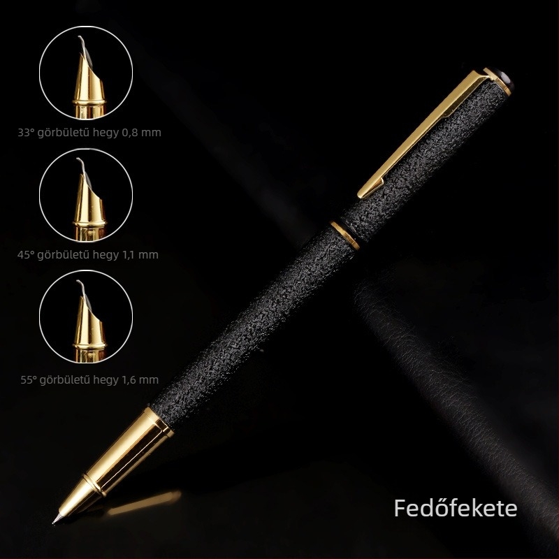 Kaligráfia toll ívelt heggyel gyakorláshoz, 801-es modell, logó nélkül, ideális céges ajándékokhoz