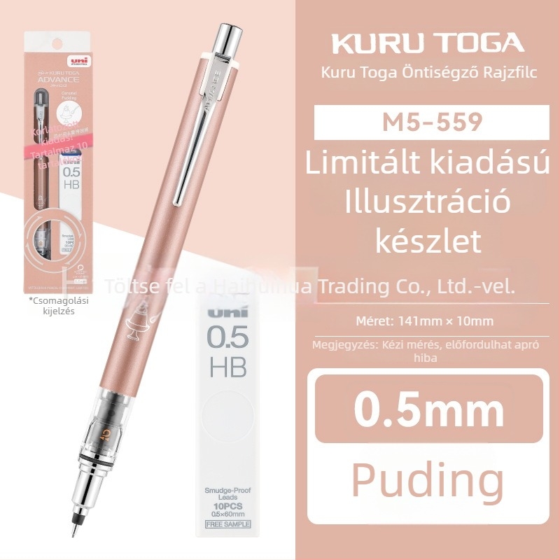 UNI Mitsubishi mechanikus ceruza M5-559, 0,5 mm, műanyag test, rajzfilm stílusú, hegyezés nélkül