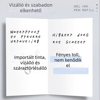 Long-standing 0,5 mm tolltöltő patron kattanó tollhoz, kompatibilis az U9/U17/U20 modellekkel, műanyag, dobozos csomagolás
