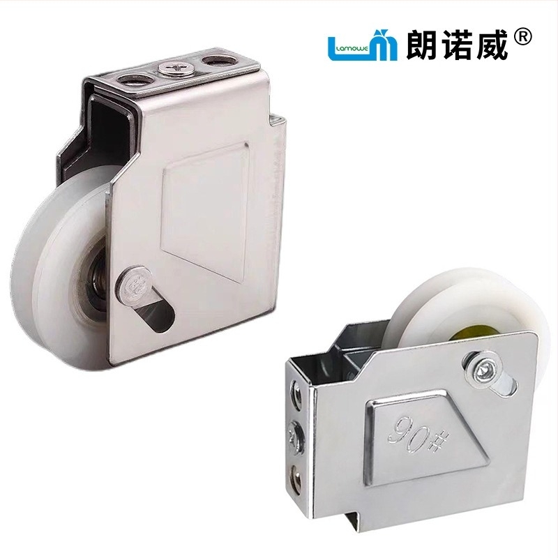 LM-2545 csúszóajtó görgő, Lonoway modell; anyagok: rozsdamentes acél, vas, nylon; gyártás a rajzok szerint; ajtók és ablakokhoz