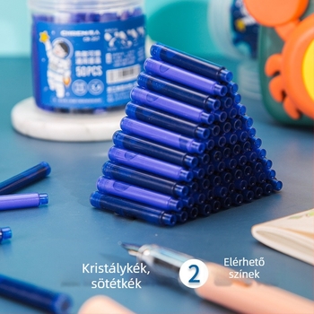 Hőérzékeny tintazsák tollhoz, modell 257/258, műanyag ház, üvegcsomagolás, 30/50 db