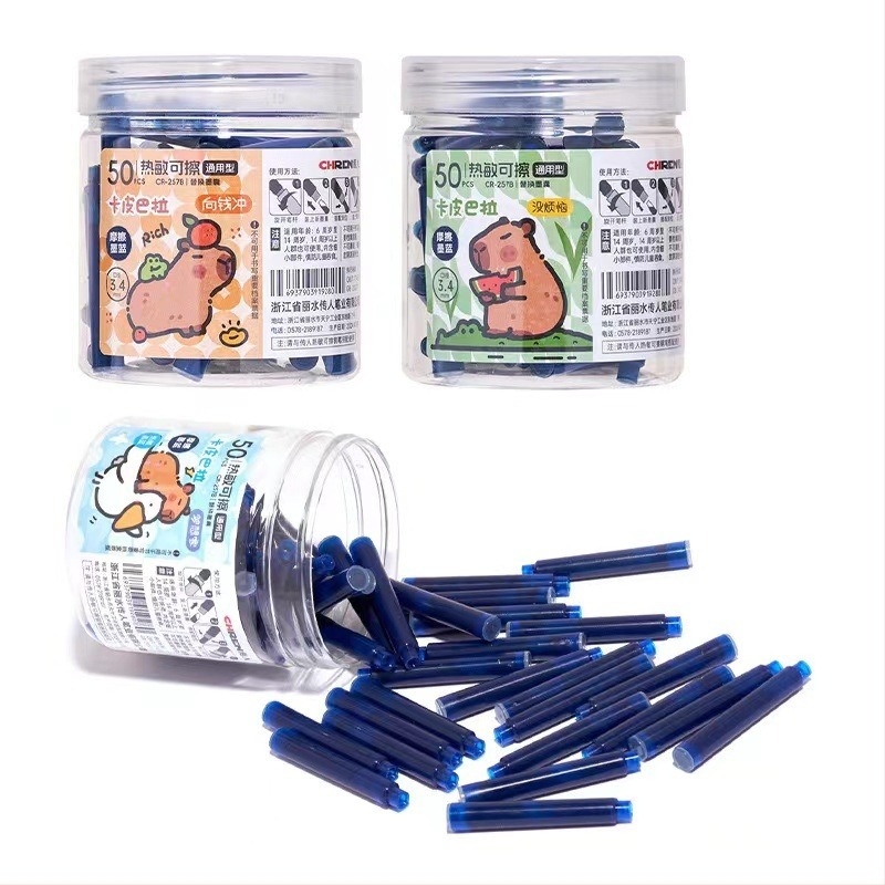 Hőérzékeny tintazsák tollhoz, modell 257/258, műanyag ház, üvegcsomagolás, 30/50 db