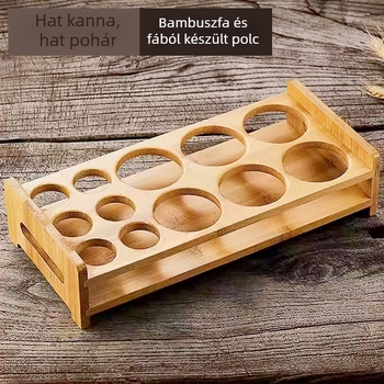 Jingnoya Likőr adagoló pohárkészlet – Üvegboros poharak, 6–10 darab, Egyszerű stílus, Nyomtatott logó