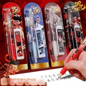 HB grafitű automata ceruza készlet fa héjjal
