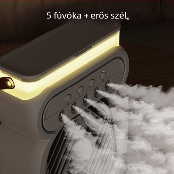 Mini USB asztali ventilátor permetező párásítóval