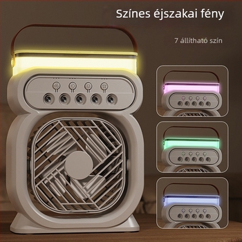 Mini USB asztali ventilátor permetező párásítóval