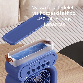 Mini USB asztali ventilátor permetező párásítóval