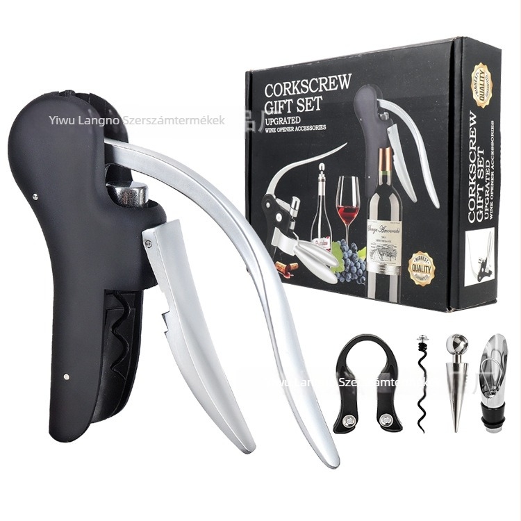 Dugóhúzó zinkötvözetből, liba alakú, hordozható, logónyomás lehetséges, egyedi csomagolás