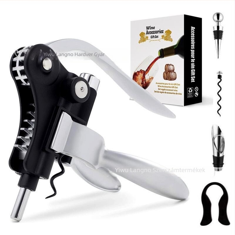 Dugóhúzó zinkötvözetből, liba alakú, hordozható, logónyomás lehetséges, egyedi csomagolás