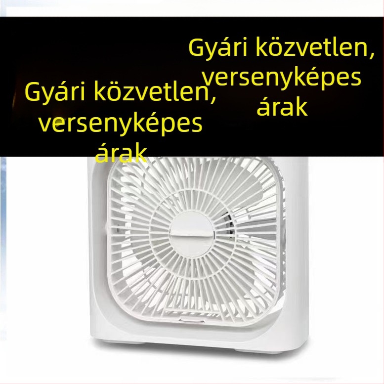 USB mini ventilátor permetező funkcióval és éjjeli fénnyel – 3 sebesség