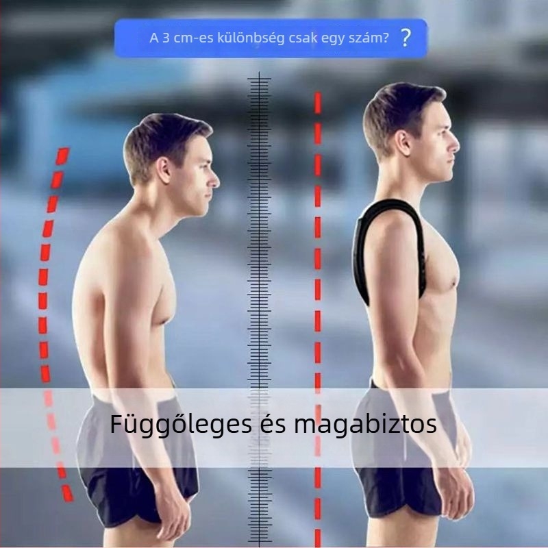Testtartás-korrekciós öv felnőtteknek és gyermekeknek, javítja a testtartást és a vállak helyzetét