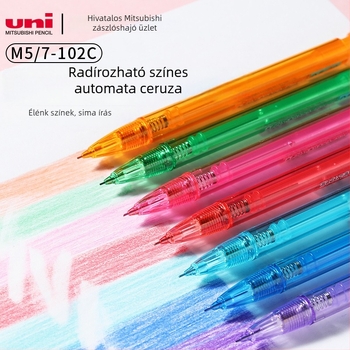 UNI Mitsubishi színes automata ceruza diákoknak rajzhoz és naplóhoz, M5-102C