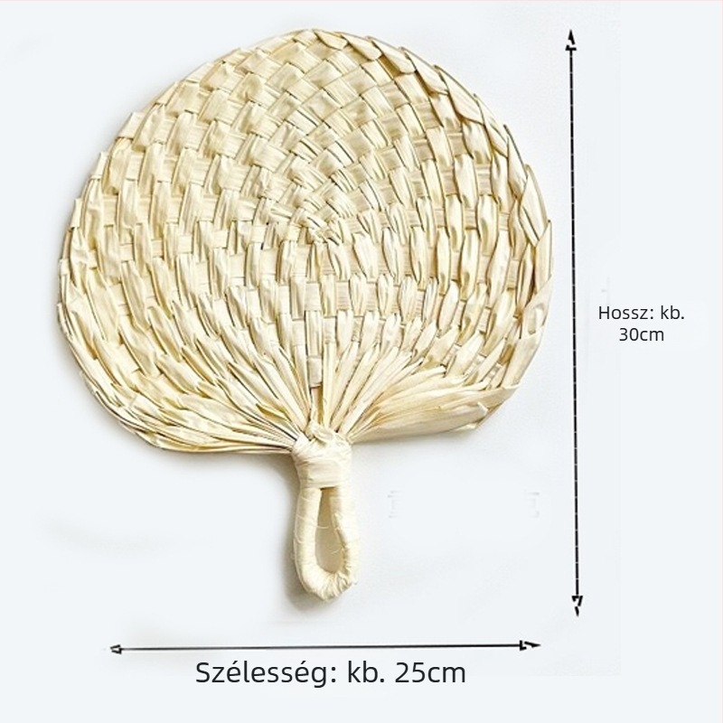 Kézi ventilátor, napraforgólevelekből készült, diákok számára megfelelő