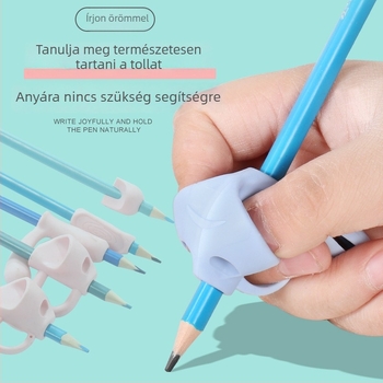 Gyerekeknek szóló ceruzafogó készlet a helyes íráskészség korrekciójához – műanyag tartó, tároló dobozban, Youxuemei márka