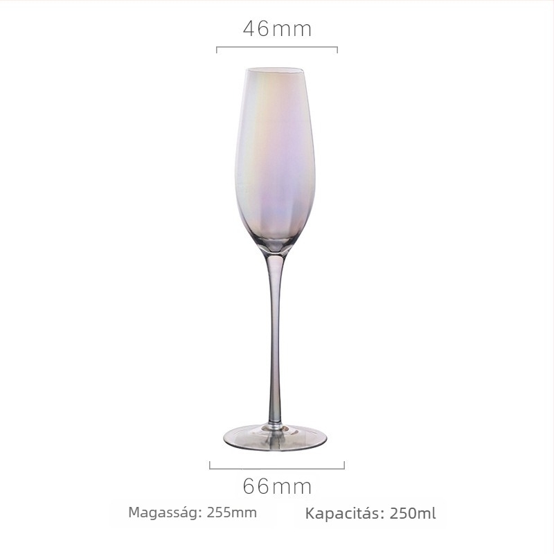 Európai stílusú boros pohárkészlet, kristály, 301–400 ml kapacitás, modern minimalist dizájn, AODE Jade