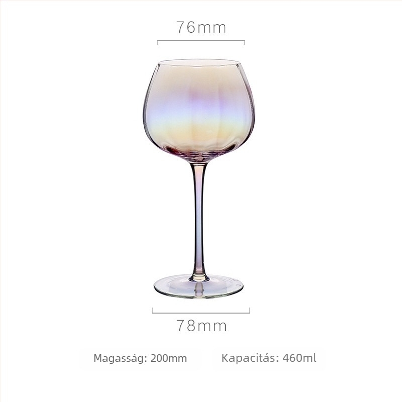Európai stílusú boros pohárkészlet, kristály, 301–400 ml kapacitás, modern minimalist dizájn, AODE Jade
