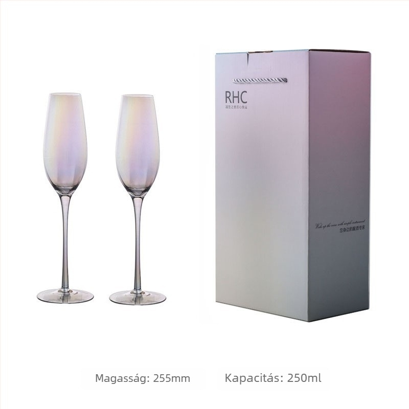 Európai stílusú boros pohárkészlet, kristály, 301–400 ml kapacitás, modern minimalist dizájn, AODE Jade