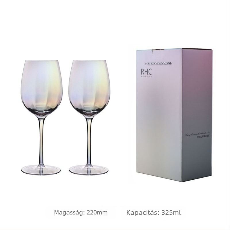 Európai stílusú boros pohárkészlet, kristály, 301–400 ml kapacitás, modern minimalist dizájn, AODE Jade
