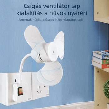 Fali ventilátor 3 lapáttal, brushless motor, ABS ház, 4 sebesség