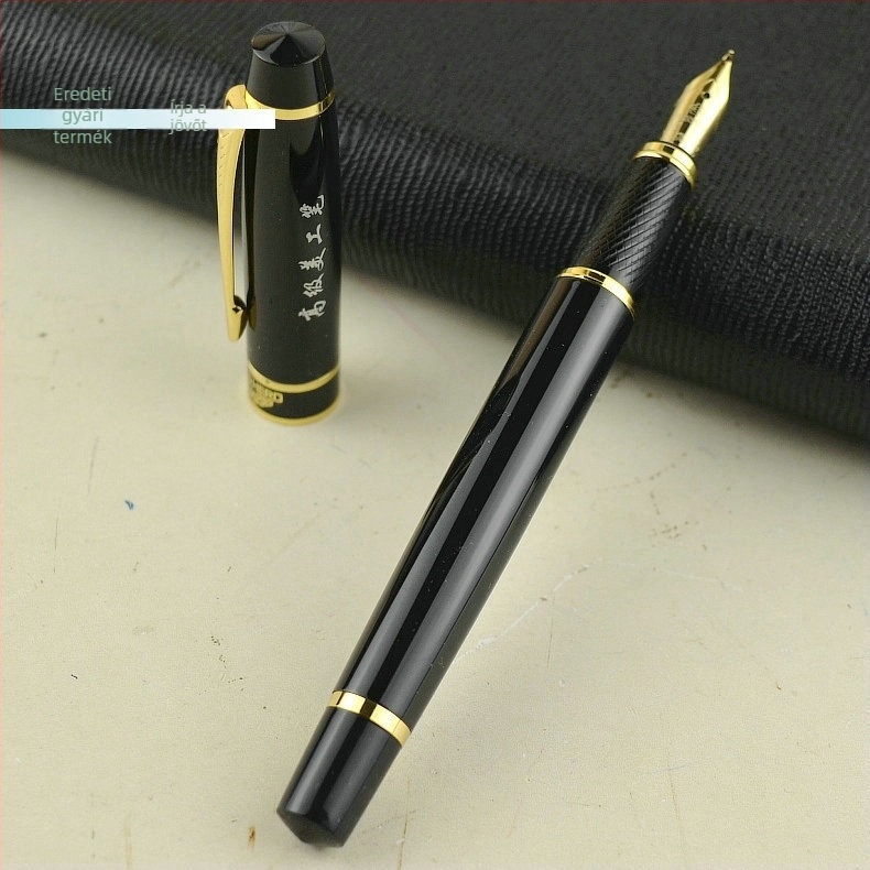 Hero 7032 művészeti toll ívelt hegly Kaligráfiához, fémből készült test, irídium tollhegy, forgó tintaellátás, ajándékdobozos csomagolás