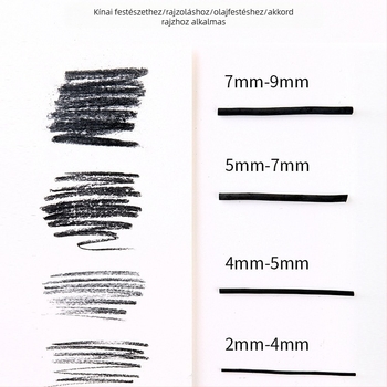 Magritte professzionális szénrajz ceruza fa burkolattal, festéshez és színezéshez, alapcsomagolás