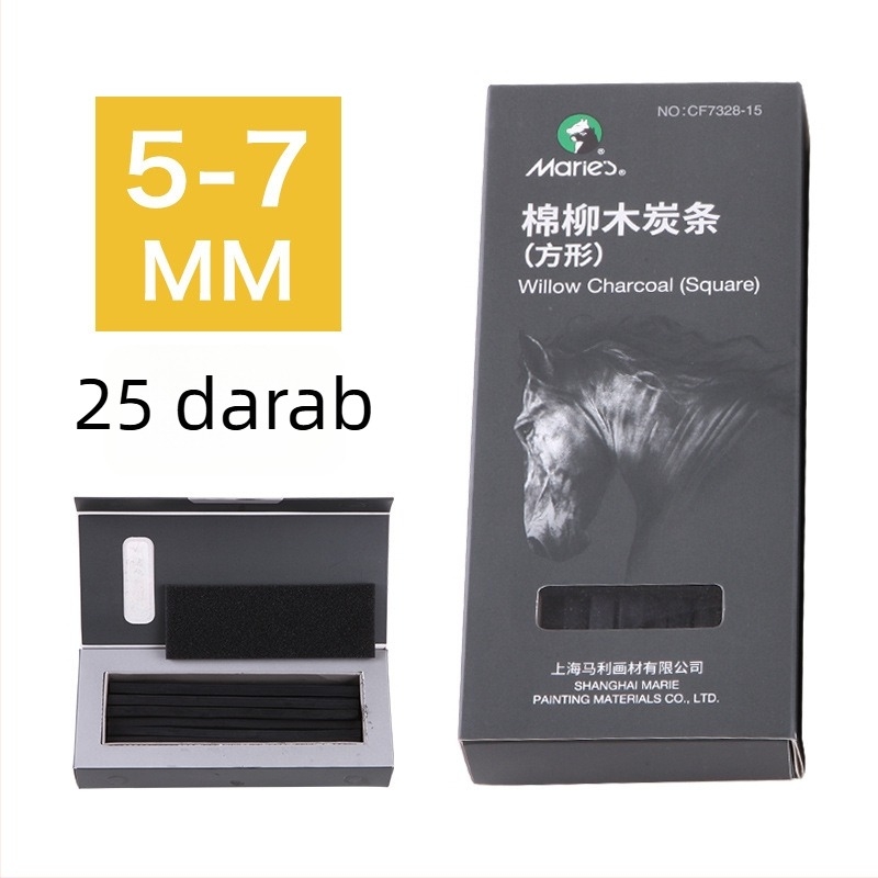 Magritte professzionális szénrajz ceruza fa burkolattal, festéshez és színezéshez, alapcsomagolás