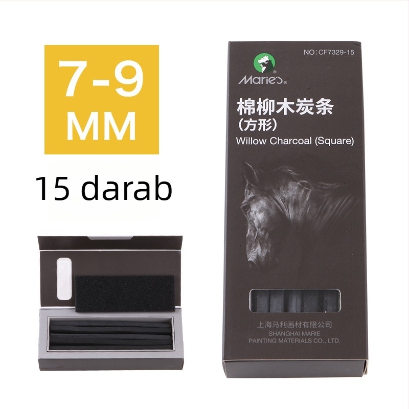 Magritte professzionális szénrajz ceruza fa burkolattal, festéshez és színezéshez, alapcsomagolás