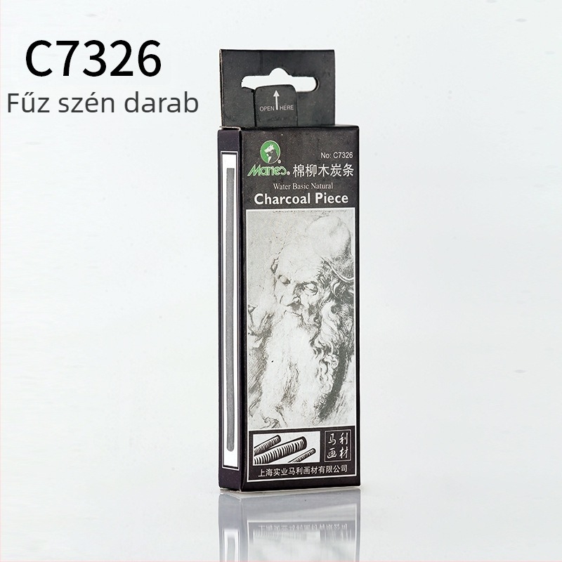 Magritte professzionális szénrajz ceruza fa burkolattal, festéshez és színezéshez, alapcsomagolás