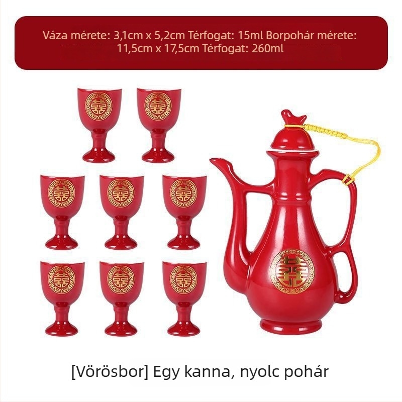 Esküvői bárkészlet sárkány és főnix motívummal, modern egyszerű stílus (Bárfelszerelés, Anyag: Egyéb, Stílus: Modern egyszerűség, Stílus típus: Egyszerű stílus, Bevezetés: 2023)