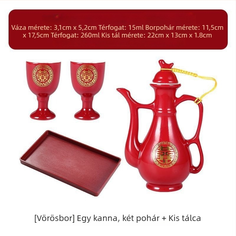 Esküvői bárkészlet sárkány és főnix motívummal, modern egyszerű stílus (Bárfelszerelés, Anyag: Egyéb, Stílus: Modern egyszerűség, Stílus típus: Egyszerű stílus, Bevezetés: 2023)