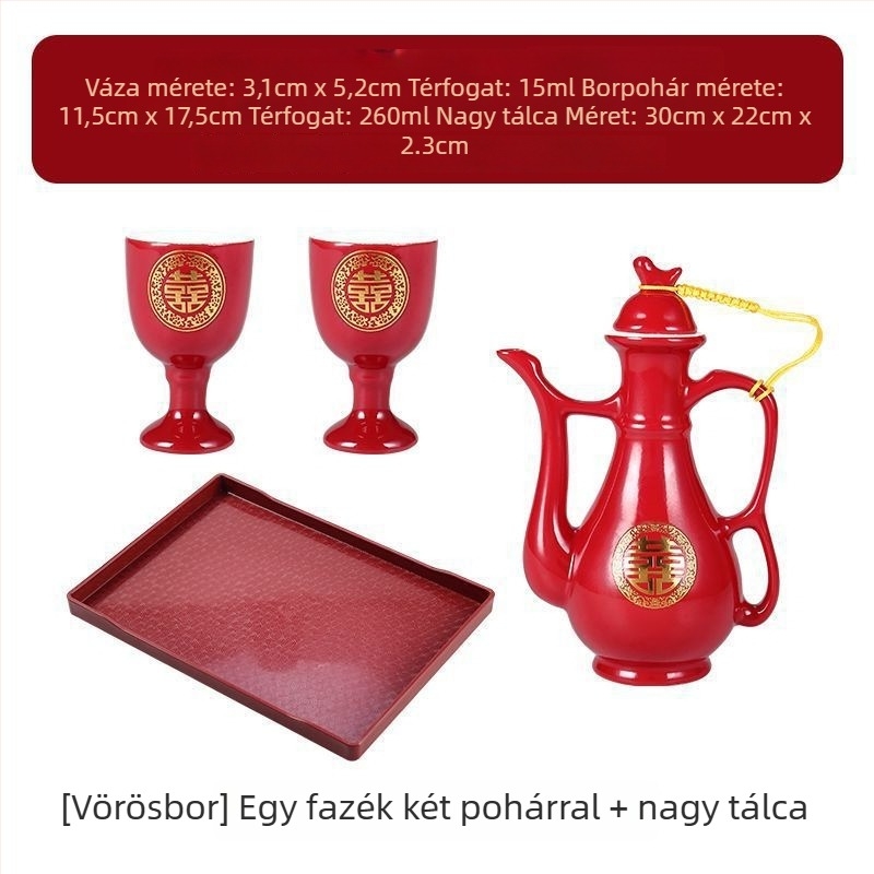 Esküvői bárkészlet sárkány és főnix motívummal, modern egyszerű stílus (Bárfelszerelés, Anyag: Egyéb, Stílus: Modern egyszerűség, Stílus típus: Egyszerű stílus, Bevezetés: 2023)