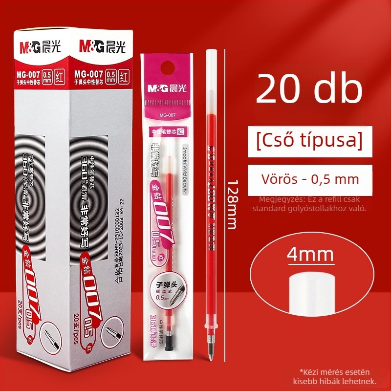 Tollbetét tollhoz — M&G Morning Light 007-R, 0,3 mm menetátmérő, pedagógusok és tanulók számára