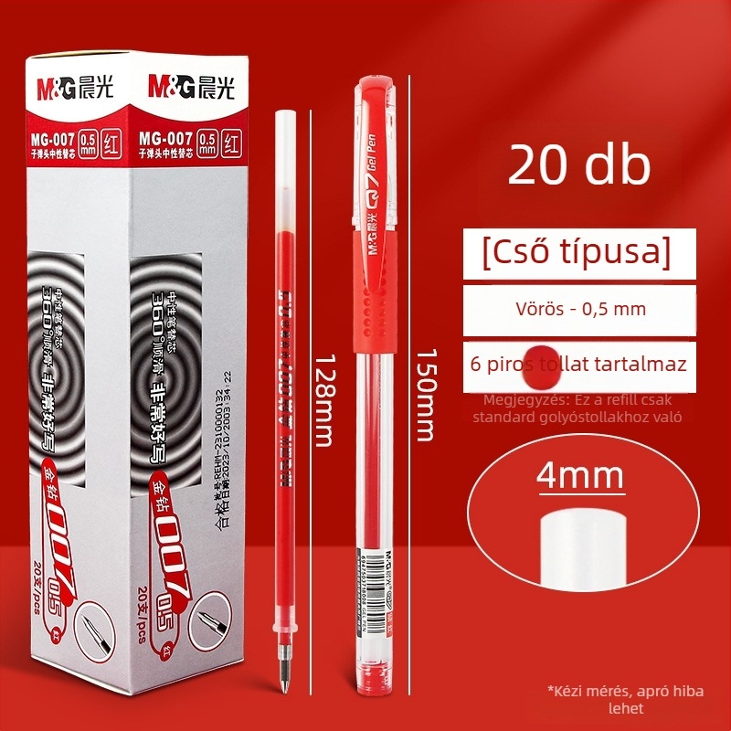 Tollbetét tollhoz — M&G Morning Light 007-R, 0,3 mm menetátmérő, pedagógusok és tanulók számára