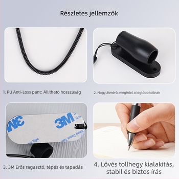 Asztali és falra szerelhető tolltartó – műanyag ház, Creative sorozat, márka Closed tail sleeve, kód G0001, nem törölhető