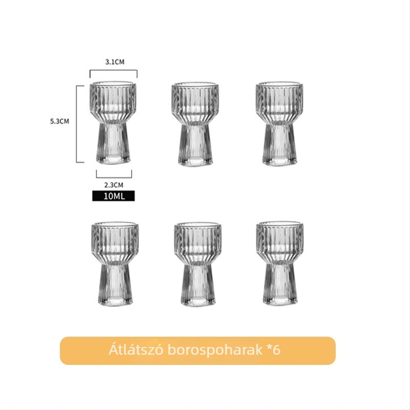 Bor készlet üveg dekantőrrel és poharakkal, peremmel, kínai stílusú, modern minimalista dizájn, Luxury Meow márka, nyomtatott logó, prémium minőség, 2021 nyara
