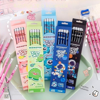 2B ceruza készlet általános iskolásoknak – fa tokozású, Color Light márka, típus: Egyéb