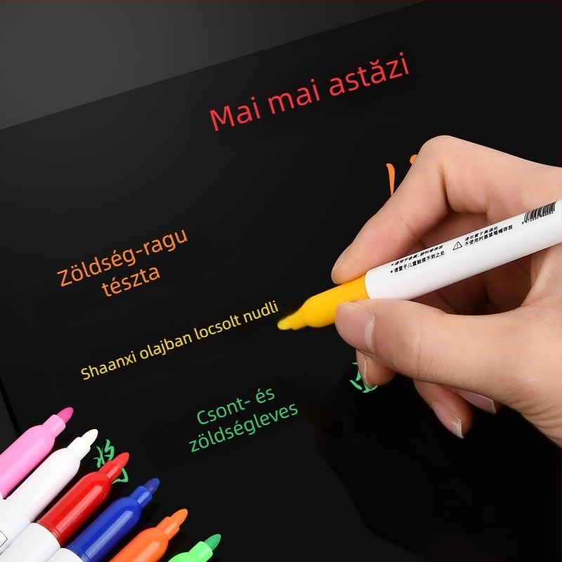 Törölhető víz alapú fehér tábla marker, műanyag ház, vonalvastagság 2, festéshez