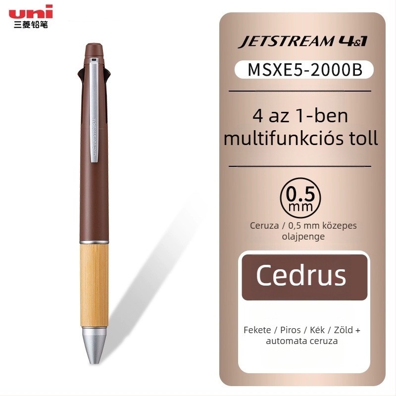 UNI Mitsubishi MSXE5-2000B Bambusz 4+1 Többfunkciós moduláris golyóstoll