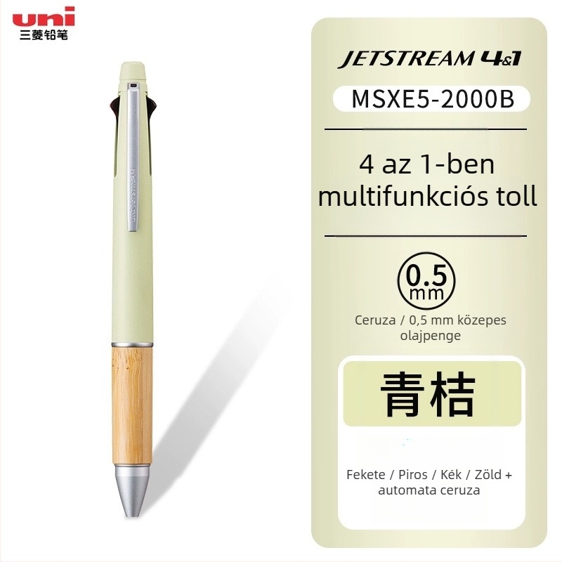 UNI Mitsubishi MSXE5-2000B Bambusz 4+1 Többfunkciós moduláris golyóstoll