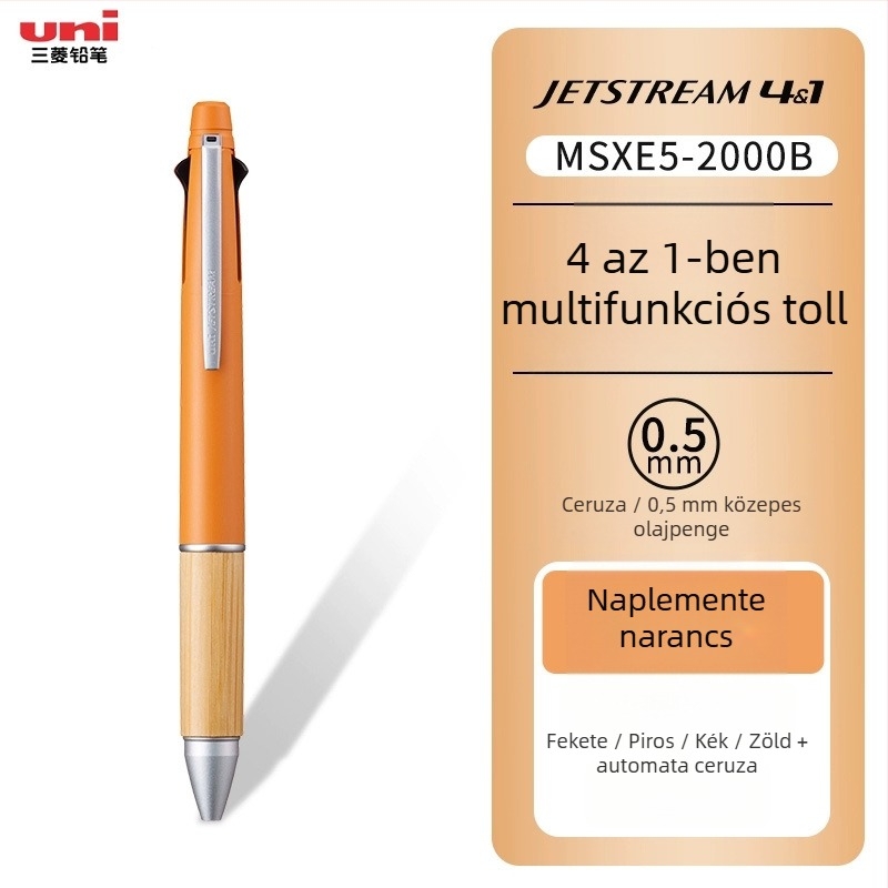 UNI Mitsubishi MSXE5-2000B Bambusz 4+1 Többfunkciós moduláris golyóstoll