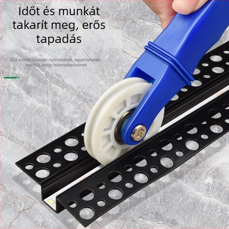 LED-szalag telepítési görgő nyomókerékkel – rögzítő eszköz ragasztós LED-szalagokhoz, Langrui