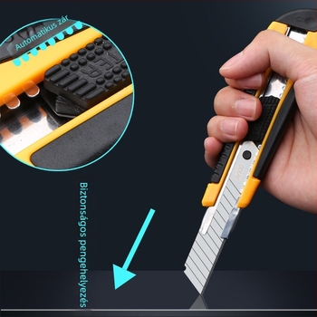 20 darabos univerzális késkészlet rozsdamentes acél pengékkel tapéta vágásához, papír vágásához és doboznyitáshoz