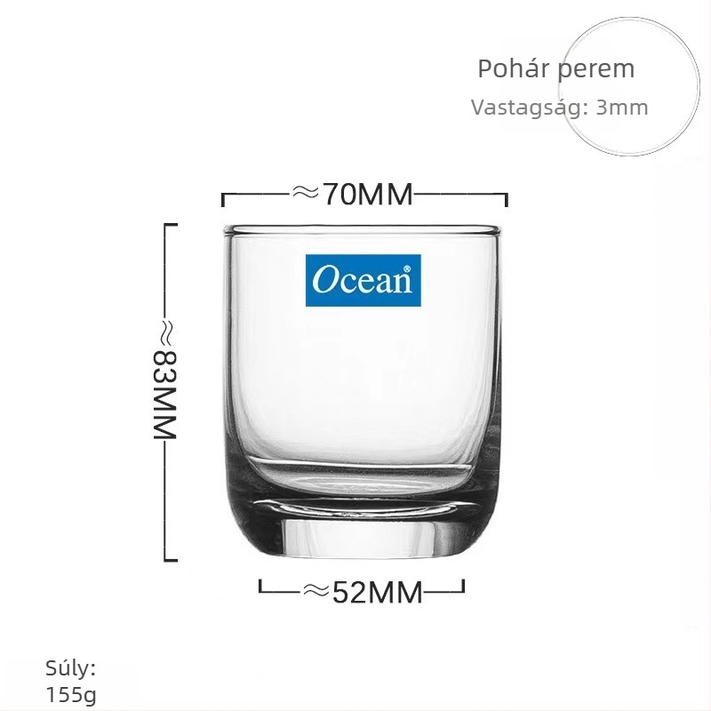 Kristályüveg vörösboros pohár, modern-minimalista stílus, 201–300 ml kapacitás, üveganyag, logónyomás elérhető