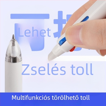 3 színű törölhető zselés toll, gyorsan száradó tinta, műanyag test